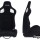 Спортивное сиденье ковш SLIDE BLACK FABRIC
